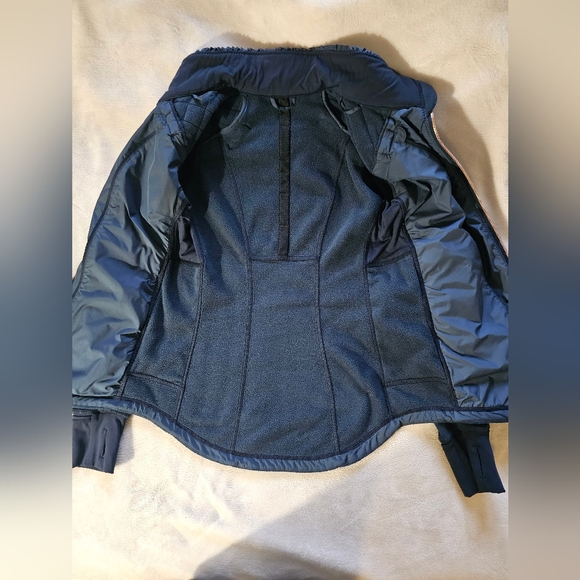 Lululemon Fleece Jacket Navy Blue Color - Picture 5 of 10